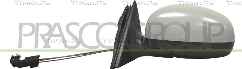 Зеркало боковое (в сборе) Prasco левое для Skoda Fabia II 2006-2010. Артикул SK3247124