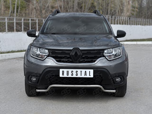 Защита RusStal переднего бампера d42 (волна) для Renault Duster II 2021-2025. Артикул RDZ-003799
