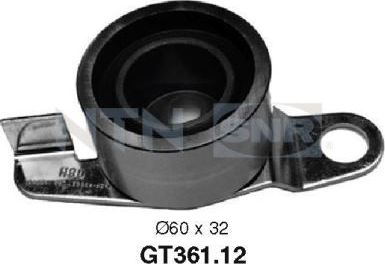 Натяжной ролик (натяжитель) ремня ГРМ NTN / SNR. Артикул GT361.12