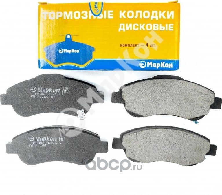 Колодки тормозные дисковые к-т с мех. индикатором износа Honda CR-V III  передние (Markon). Артикул 18602190
