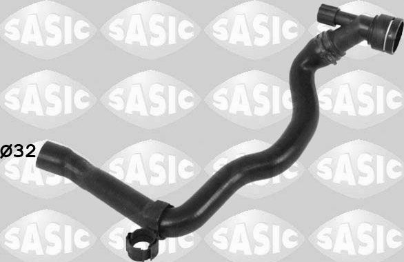 Патрубок радиатора (системы охлаждения) Sasic левый нижний для SEAT Cordoba II 2002-2009. Артикул 3406325