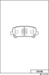 Колодки тормозные дисковые HONDA (MK Kashiyama) MK Kashiyama. Артикул D5190