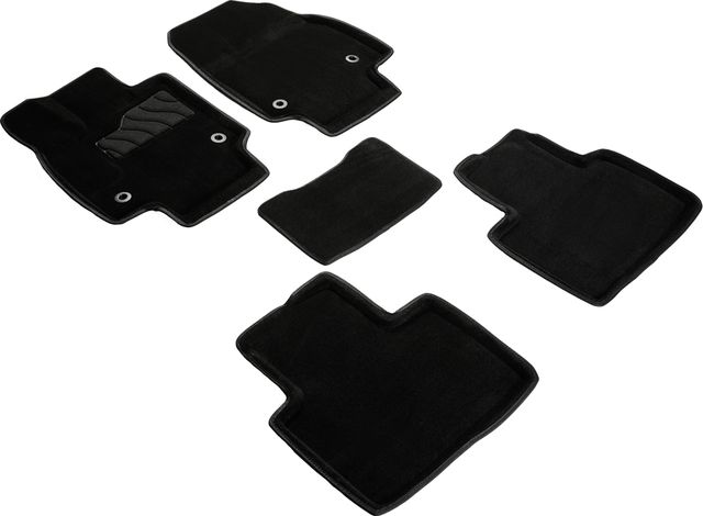 Коврики Seintex 3D ворсовые для салона Lexus RX 350 V 2022-2026 Черные. Артикул 99107
