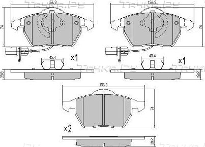 Тормозные колодки Fremax. Артикул FBP-0876-01