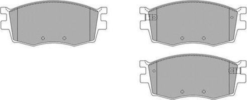 Тормозные колодки Fremax передние для Kia Rio II 2005-2011. Артикул FBP-1632