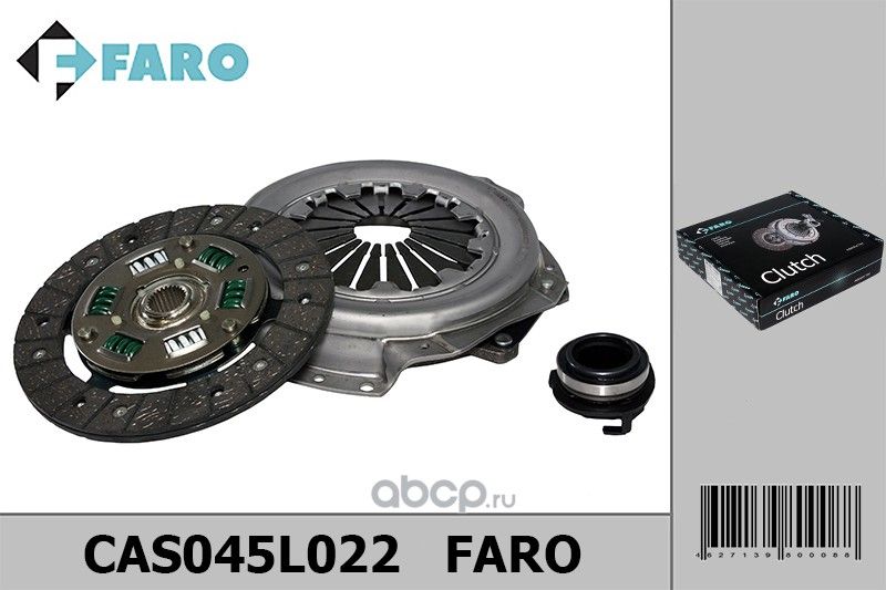 Комплект сцепления Renault Logan 1/2, Sandero, Clio 1/2, Megane 1, Kangoo, Symbo (Faro) Faro. Артикул CAS045L022