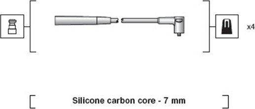 Высоковольтные провода (провода зажигания) (комплект) Magneti Marelli. Артикул 941318111215