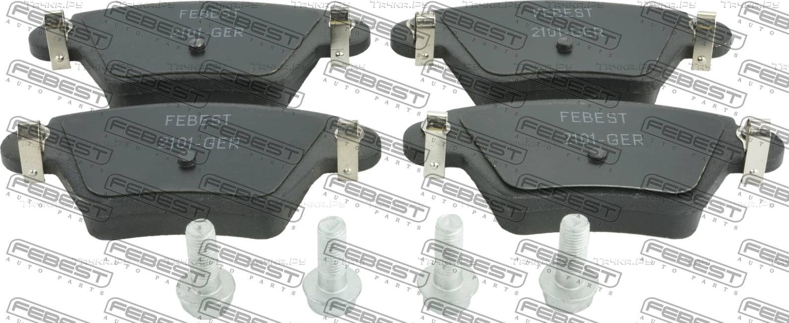 Тормозные колодки Febest задние для Ford Mondeo III 2000-2004. Артикул 2101-GER