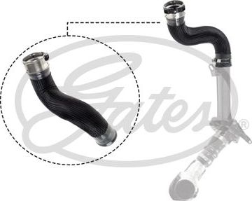 Патрубок интеркулера Gates для Renault Fluence I 2011-2017. Артикул 09-0945