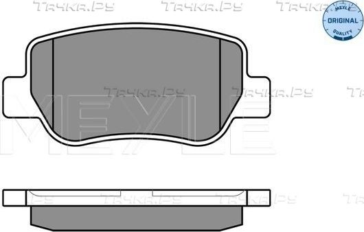 Тормозные колодки Meyle Original. Артикул 025 248 8516/W