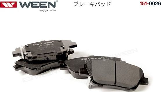 Тормозные колодки WEEN. Артикул 151-0026