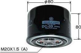 DC-09 МАСЛЯНЫЙ ФИЛЬТР С ДВОЙНЫМ КЛАПАНОМ FORESTER,LEGACY,IMPREZA FB## (VIC). Артикул DC09