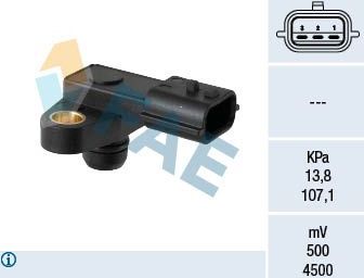 Датчик абсолютного давления (ДАД, MAP) FAE для Nissan Micra K13 2011-2016. Артикул 15217