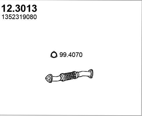 Глушитель Asso передний для Citroen Jumper II 2006-2026. Артикул 12.3013
