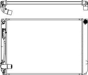 Радиатор охлаждения двигателя Sakura. Артикул 3461-8512