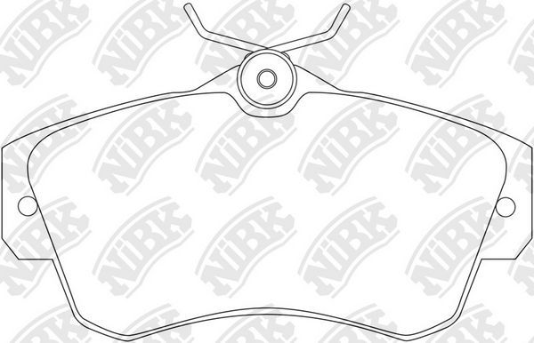 Тормозные колодки NiBK передние для Chrysler PT Cruiser 2000-2010. Артикул PN0154