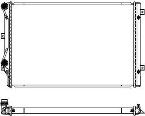 Радиатор охлаждения двигателя Sakura. Артикул 3471-8501