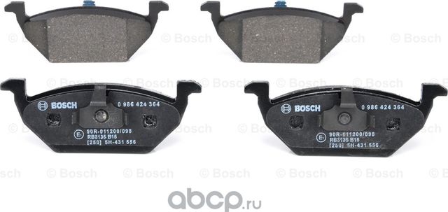 Колодки торм к-т (Bosch). Артикул 986424364
