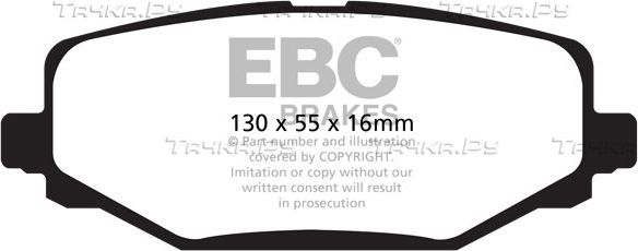 Тормозные колодки EBC Brakes. Артикул DP61889