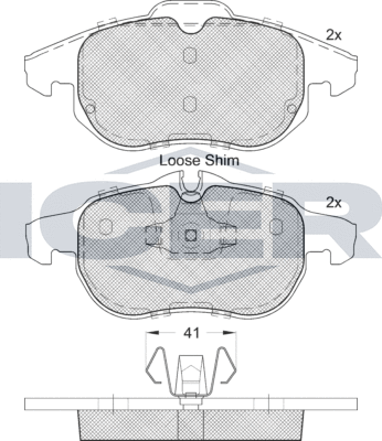 Тормозные колодки Icer передние для UZ-Daewoo Matiz 1998-2026. Артикул 181536-400