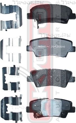 Тормозные колодки Akyoto Packing AKYOTO. Артикул AKD-A10R