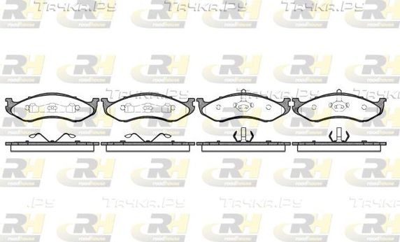 Тормозные колодки RoadHouse передние для Jeep Cherokee II (XJ) 1991-2001. Артикул 2467.20