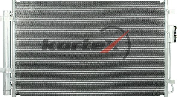 Радиатор кондиционера с ресивером Kia Sorento III (14-) 24i (LRAC 0824) (Kortex). Артикул KRD2171