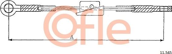 Трос ручника (тросик ручного тормоза) Cofle. Артикул 11.545