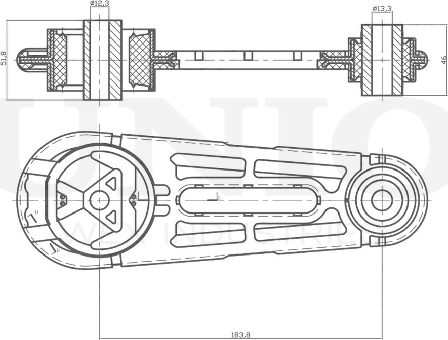 Опора двигателя (Unio). Артикул RMP-15087