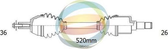 18-151080_Вал приводной (ODM). Артикул 18151080