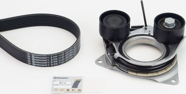 Приводной ремень поликлиновой с роликами (комплект) ContiTech для BMW X5 IV (G05) 2020-2026. Артикул 8PK1122 EXTRA K1