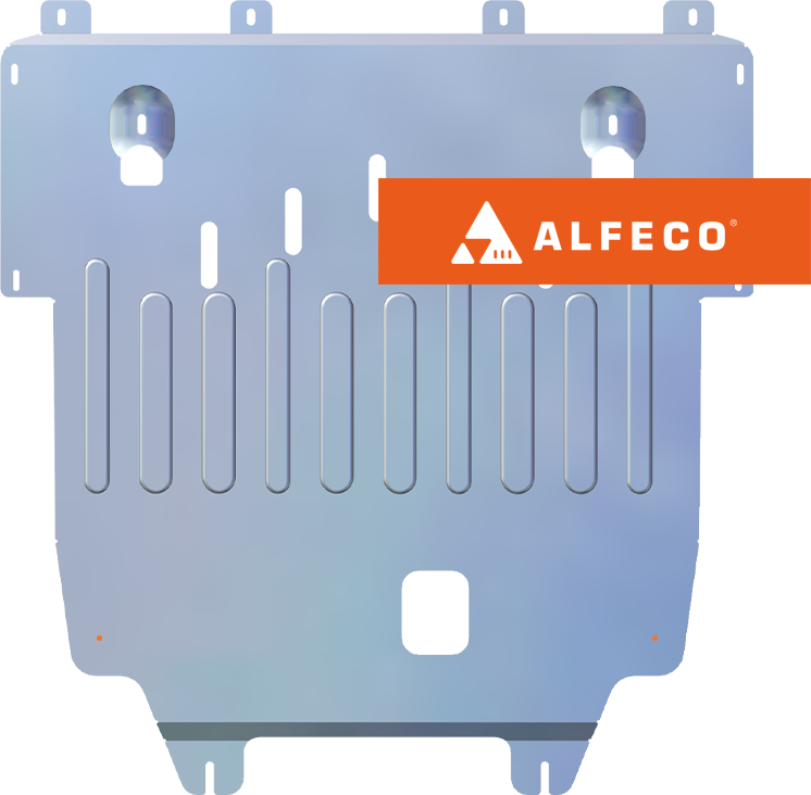 Защита алюминиевая Alfeco (4 мм) для картера и КПП BAIC U5 Plus 2021-2026. Артикул ALF.71.01 AL4