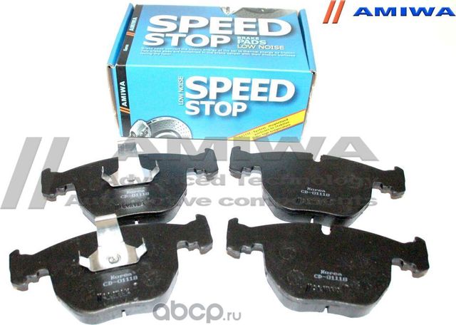 Колодки тормозные передние (Amiwa). Артикул CD01118