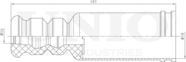 Пыльник амортизатора (Unio). Артикул DUC-10003