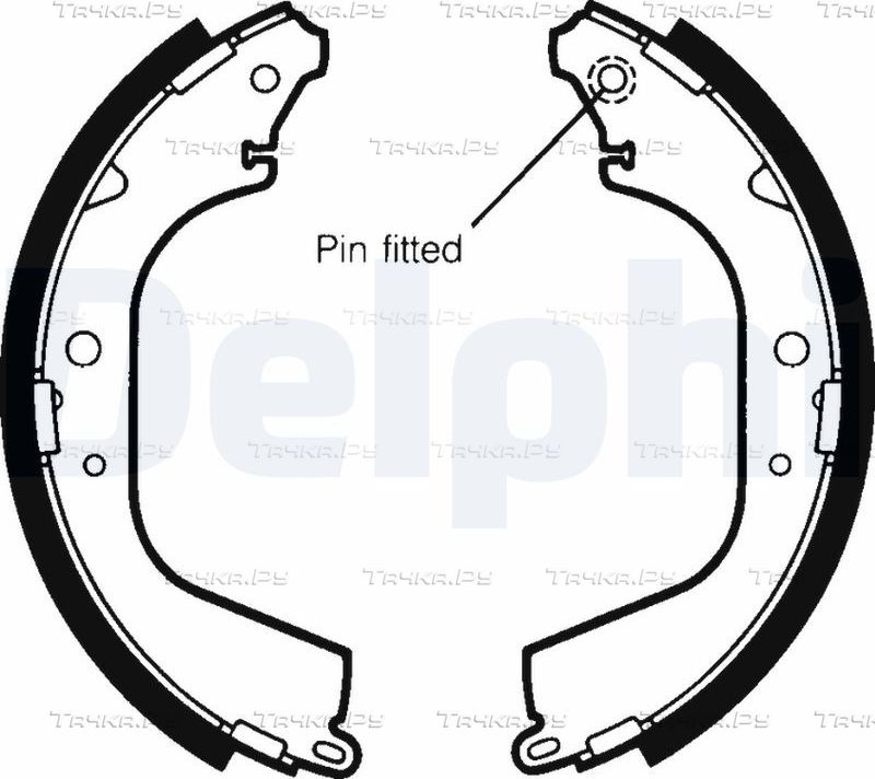 Тормозные колодки Delphi для Toyota Land Cruiser 70 1984-1996. Артикул LS1406