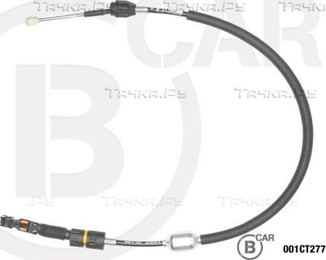 Трос переключения передач КПП B CAR для Peugeot 306 1993-2002. Артикул 001CT277