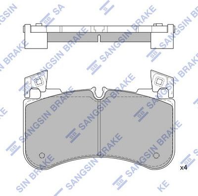 Тормозные колодки Sangsin Hi-Q. Артикул SP4351