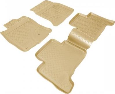 Коврики Норпласт для салона Toyota Land Cruiser Prado 120 2002-2009. БЕЖЕВЫЕ. Артикул NPL-Po-88-40Beige