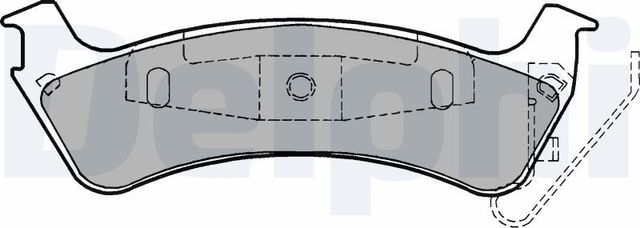 Тормозные колодки Delphi (Low-Metallic). Артикул LP1183