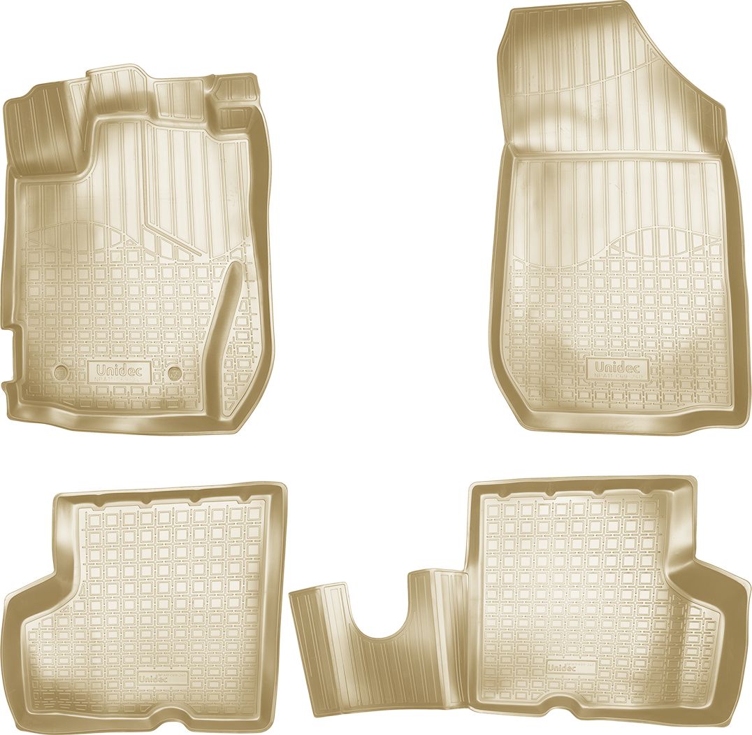 Коврики 3D Норпласт для салона Renault Kaptur 2016-2026 БЕЖЕВЫЕ. Артикул NPA11-C69-240-B