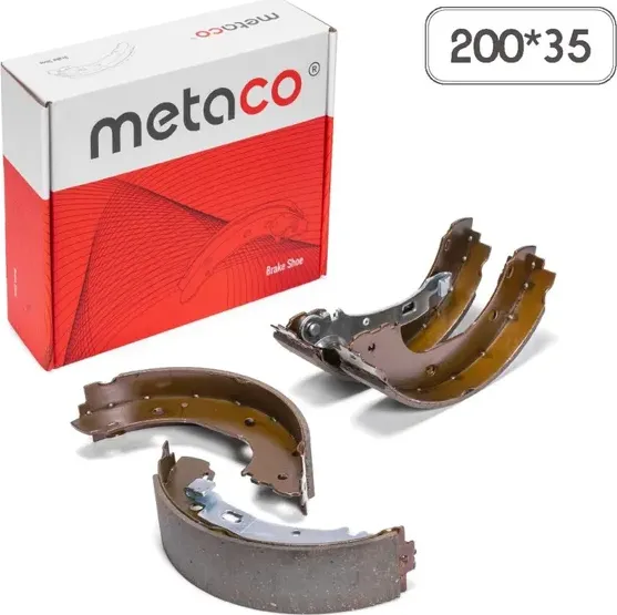 Колодки барабанные к-кт SKODA FABIA (2007-2015) 200X35 (Metaco). Артикул 3020002