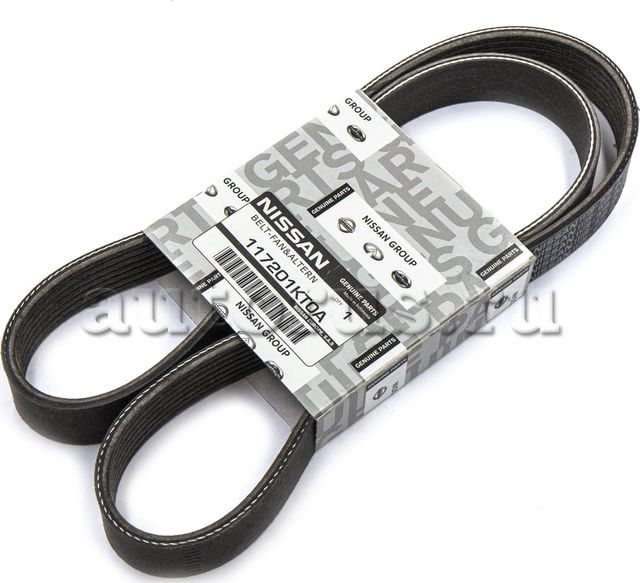 Приводной ремень поликлиновой Nissan. Артикул 117201KT0A