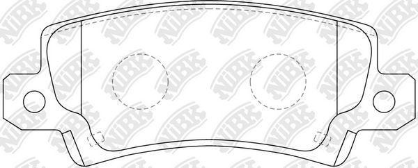 Тормозные колодки NiBK. Артикул PN1827