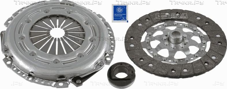 Сцепление (комплект) SACHS для Peugeot Partner Tepee 2008-2017. Артикул 3000 950 090