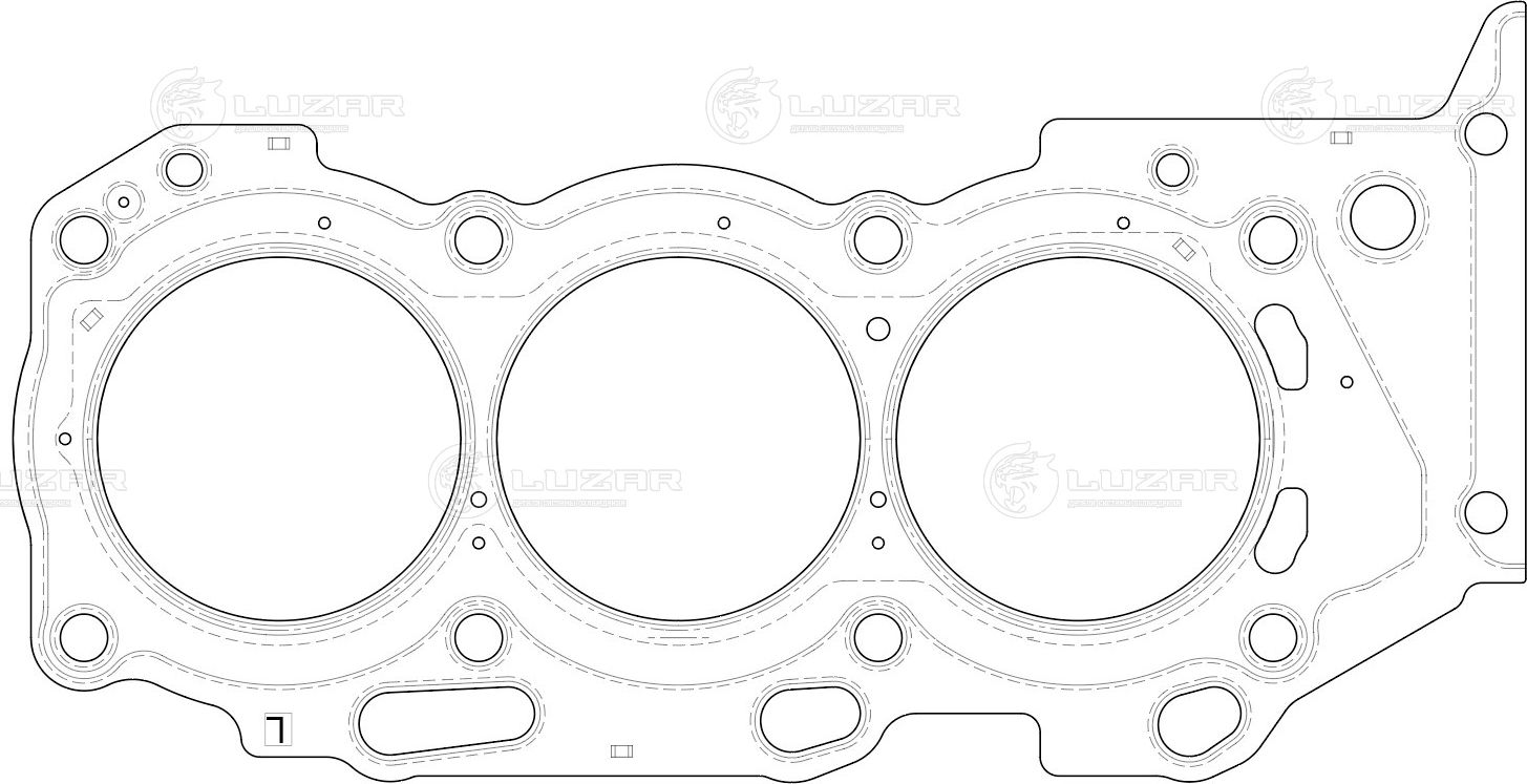 Прокладка ГБЦ Luzar. Артикул LES 11907