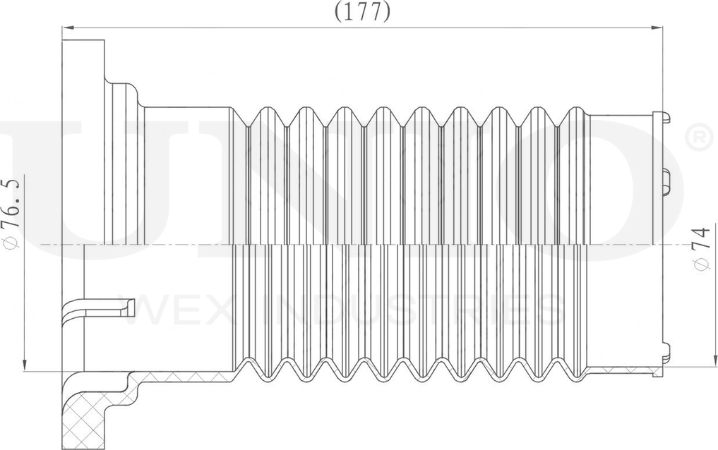 Пыльник амортизатора (Unio). Артикул DUC-10033
