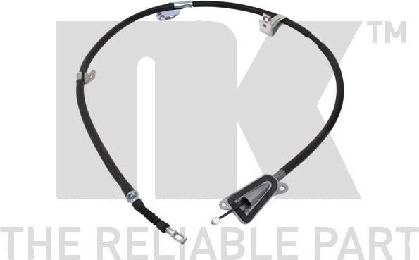 Трос ручника (тросик ручного тормоза) NK левый для Nissan Almera N16 2000-2006. Артикул 9022137