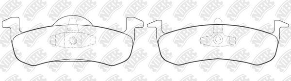Тормозные колодки NiBK задние для Ford Expedition III 2007-2017. Артикул PN0609