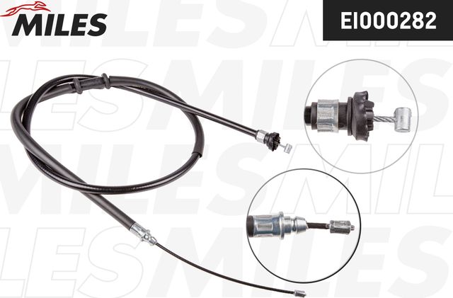 Трос ручника (тросик ручного тормоза) Miles задний правый/левый для Fiat Punto II 1999-2012. Артикул EI000282