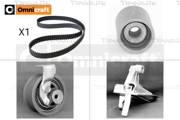 Ремень ГРМ с роликами (комплект) Omnicraft. Артикул 2328486